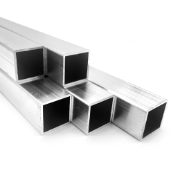 Vierkant buis koker 25 x 25 mm aluminium