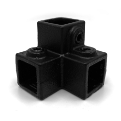 3-weg hoekstuk zwart vrk 25 mm