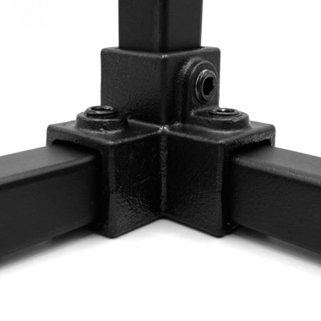 3-weg hoekstuk zwart vrk 25 mm