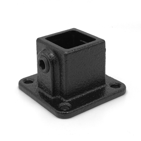 Voetplaat zwart vrk 40 mm