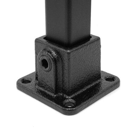 Voetplaat zwart vrk 40 mm