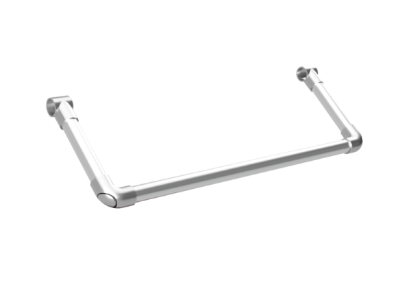 Inpaktafel 1,25 x 1,25 m met 2 etages en foliehouder - buis Ø 33,7 mm
