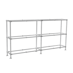 Steigerbuis Kast Lang met 3 etages uit buis Ø 42,4 mm excl planken