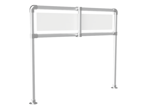 Spandoekframe voor spandoek (excl. spandoek) uit buis Ø 33 mm aluminium