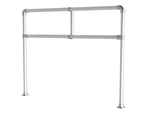 Spandoekframe voor spandoek (excl. spandoek) uit buis Ø 33 mm aluminium