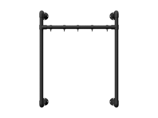 Steigerbuis kapstok hangend zwart Ø 26,9 mm