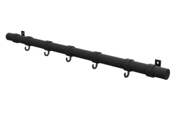 Steigerbuis kapstok zwart Ø 26,9 mm