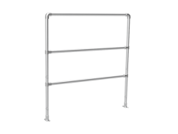 Buizen hekwerk vlak met 3 liggers buis Ø 48,3 mm