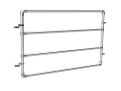 Buizen hekwerk poort met 2 tussenliggers buis Ø 33,7 mm