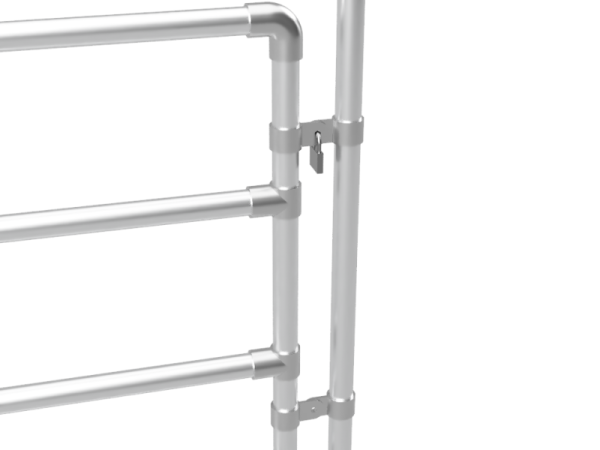 Buizen hekwerk poort met 2 tussenliggers buis Ø 42,4 mm