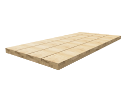 Steigerhout tafelblad op maat Breedte 39 cm en dikte 5 cm