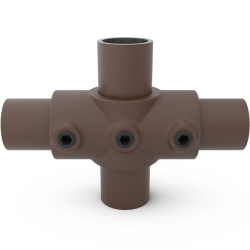 Kruisstuk vintage brown Ø 26,9 mm