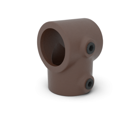 Kort T-stuk vintage brown Ø 33,7 mm