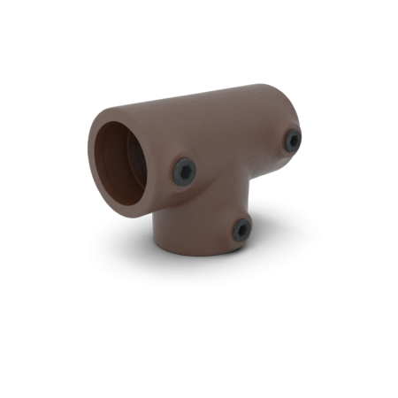 Lang T-stuk vintage brown Ø 33,7 mm