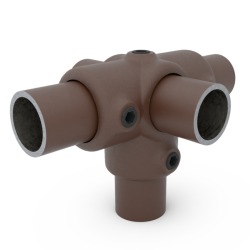 T-Kruisstuk vintage brown Ø 33,7 mm