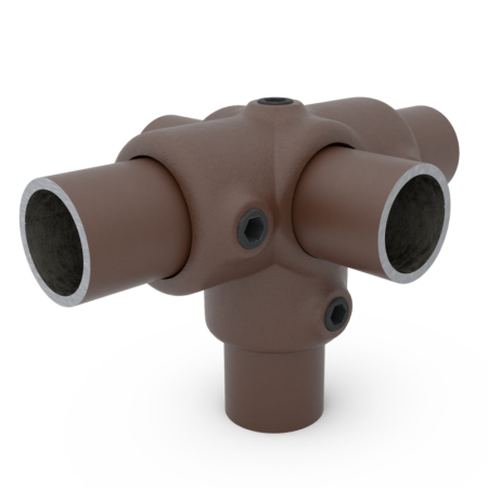 T-Kruisstuk vintage brown Ø 33,7 mm