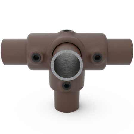 T-Kruisstuk vintage brown Ø 33,7 mm