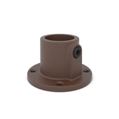 Steun/voetplaat vintage brown Ø 33,7 mm