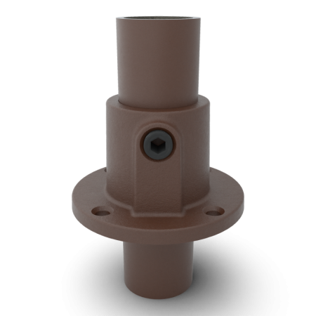 Steun/voetplaat vintage brown Ø 33,7 mm