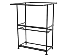 Balie bar stand zwart (zonder werkblad) uit buis Ø 33,7 mm