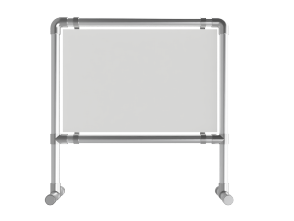 Reclameframe voor bord vrijstaand uit buis Ø 42,4 mm staal, gegalvaniseerd