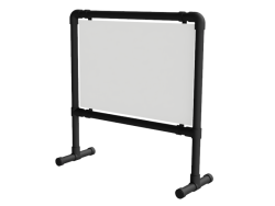 Reclameframe voor bord vrijstaand uit buis Ø 42,4 mm staal zwart