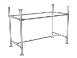 Steigerbuis winkel kledingrek onderstel Ø 33,7 mm