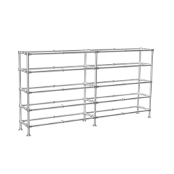 Steigerbuis Kast Lang met 5 etages uit buis Ø 42,4 mm excl planken