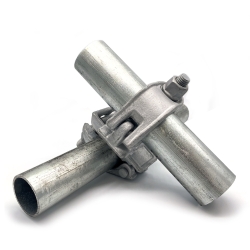 Draaikoppeling met bout voor steigerbuizen Ø 42,4 en Ø 48,3 mm