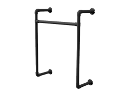 Steigerbuis kledinghanger zwart Ø 26,9 mm