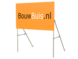 Reclameframe voor bord uit steigerbuis Ø 33,7 mm (excl. bord)