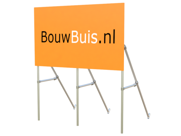 Reclameframe voor bord uit steigerbuis Ø 33,7 mm (excl. bord)
