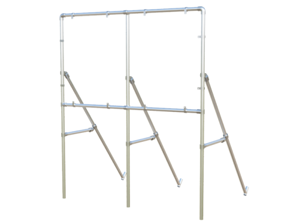 Reclameframe voor bord uit steigerbuis Ø 48,3 mm (excl. bord)