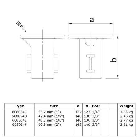 Straatpot Ø 60,3 mm