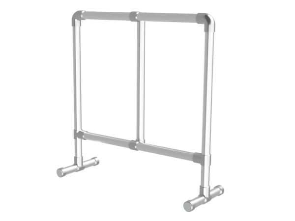 Staand spandoekframe voor spandoek (excl. spandoek) uit buis Ø 33 mm aluminium