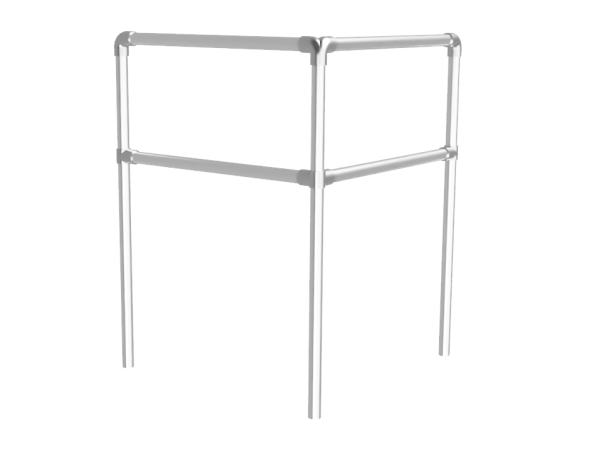 Spandoekframe hoek (excl. spandoeken) buis Ø 42,4 mm gegalvaniseerd