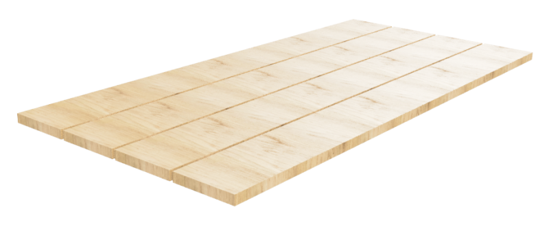 Steigerhout tafelblad bouwpakket op maat - Breedte 76 cm