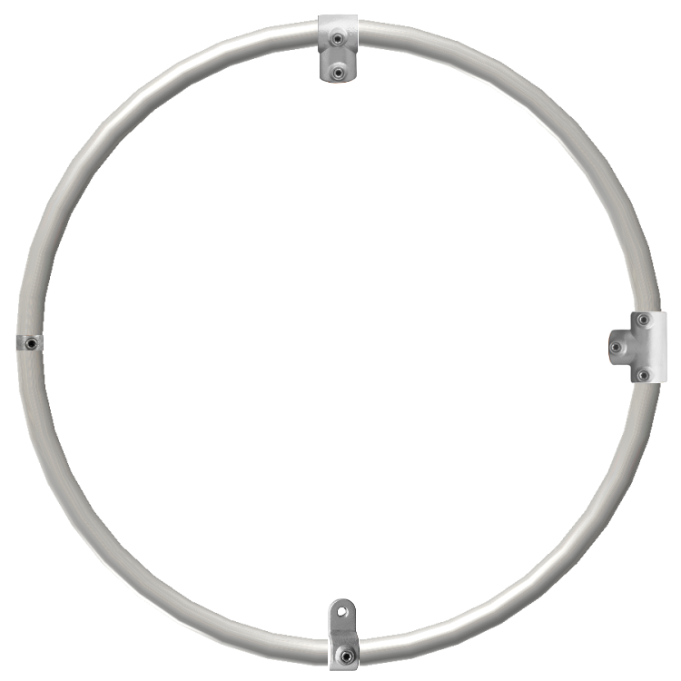 Ring uit aluminium buis Ø 21,3 mm