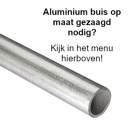 Aluminium buis Ø 22 mm / 6 meter met Bundelkorting