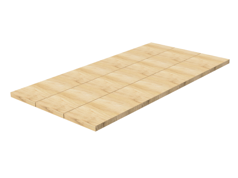Steigerhout tafelblad met extra dikke brede planken bouwpakket op maat Breedte 85 cm