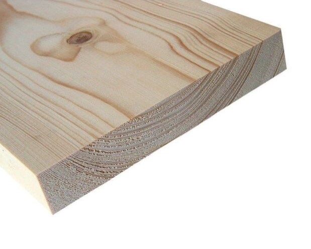Vurenhout plank geschaafd 19,5 x 3,3 cm lengte 1 meter