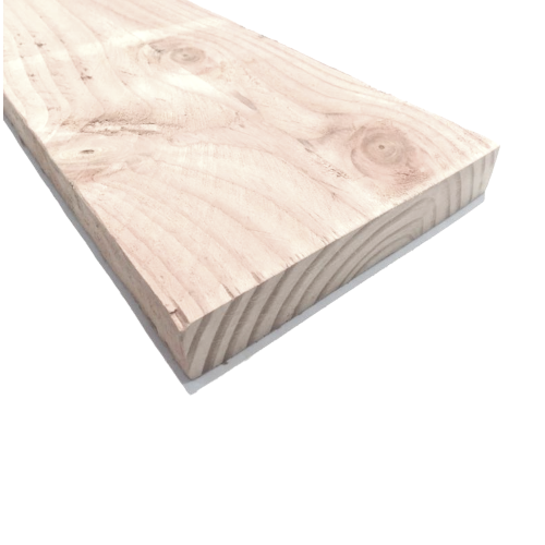 Vurenhout plank geschaafd 19,5 x 3,3 cm lengte 1,20 meter