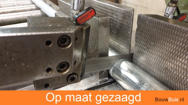 Vierkant buis koker 25 x 25 mm zwart aluminium