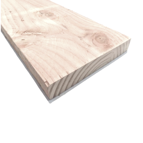 Vurenhout plank geschaafd 19,5 x 3,3 cm lengte 1,40 meter