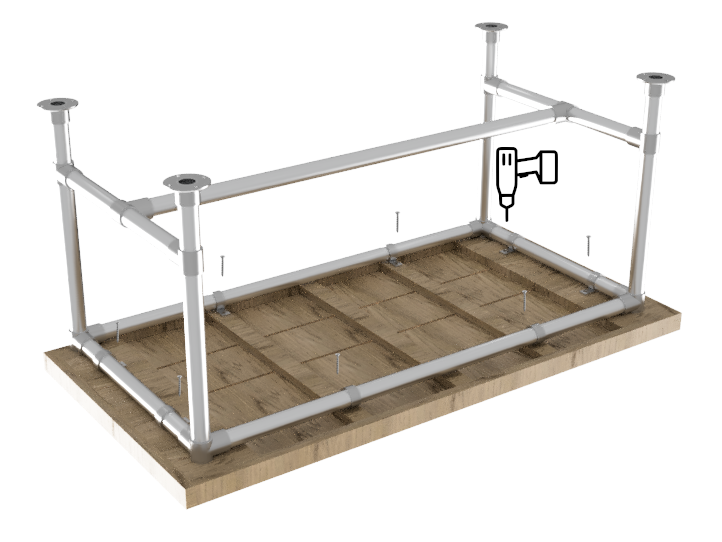 Steigerhout tafelblad op maat Breedte 59 cm en dikte 5 cm