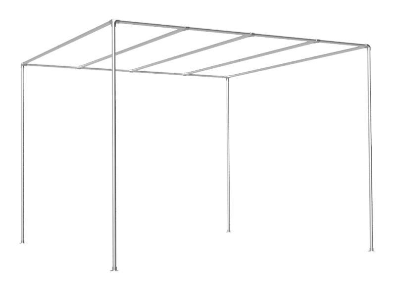 Pergola steigerbuis Ø 26,9 mm met schaduwdoek buizen