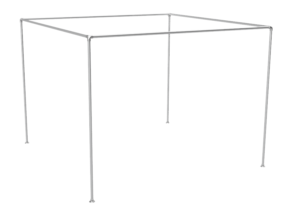 Pergola steigerbuis Ø 33,7 mm basis